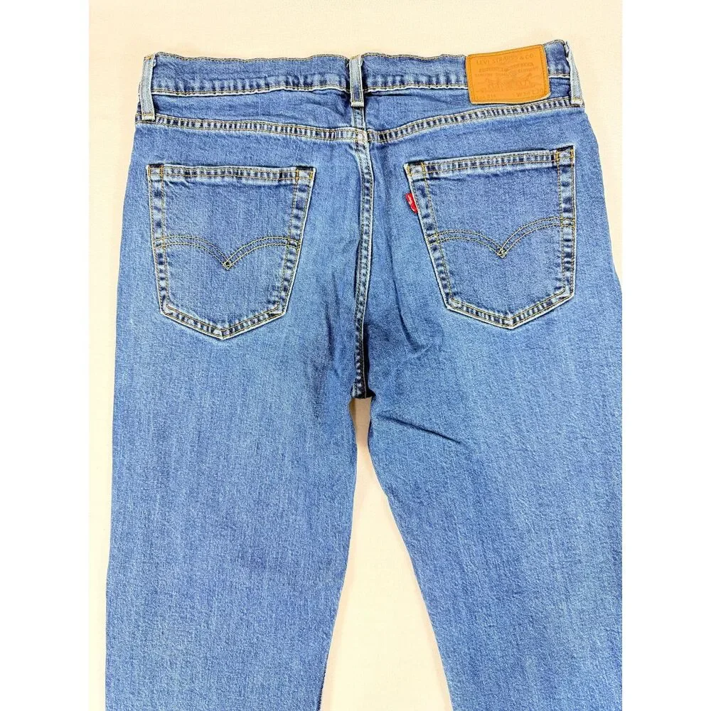 Levi's Premium 514 Straight Jeans Men's W34 L30 Blue Stretch Water<Less Denim